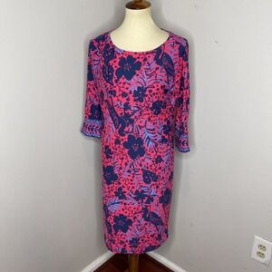 Lilly Pulitzer Braedyn UPF 50 Shealth Dress in Ruby Red Heron My‎ Own XS